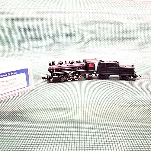 bachmann-model-train-n-scale-steam-locomotive-prarie-2-6-2-and-tender-painted-unlettered-51598